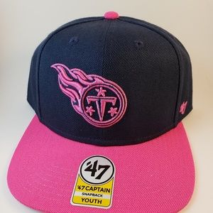 Girls Youth Tennessee Titans Pink Hat